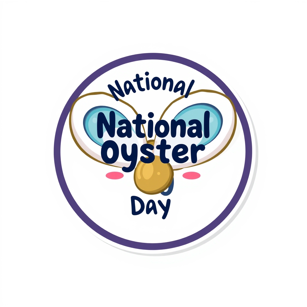 National Oyster Day emoji sticker